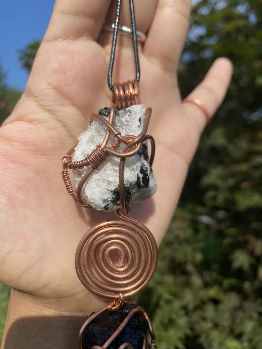 Balance | Copper & Crystal Pendant