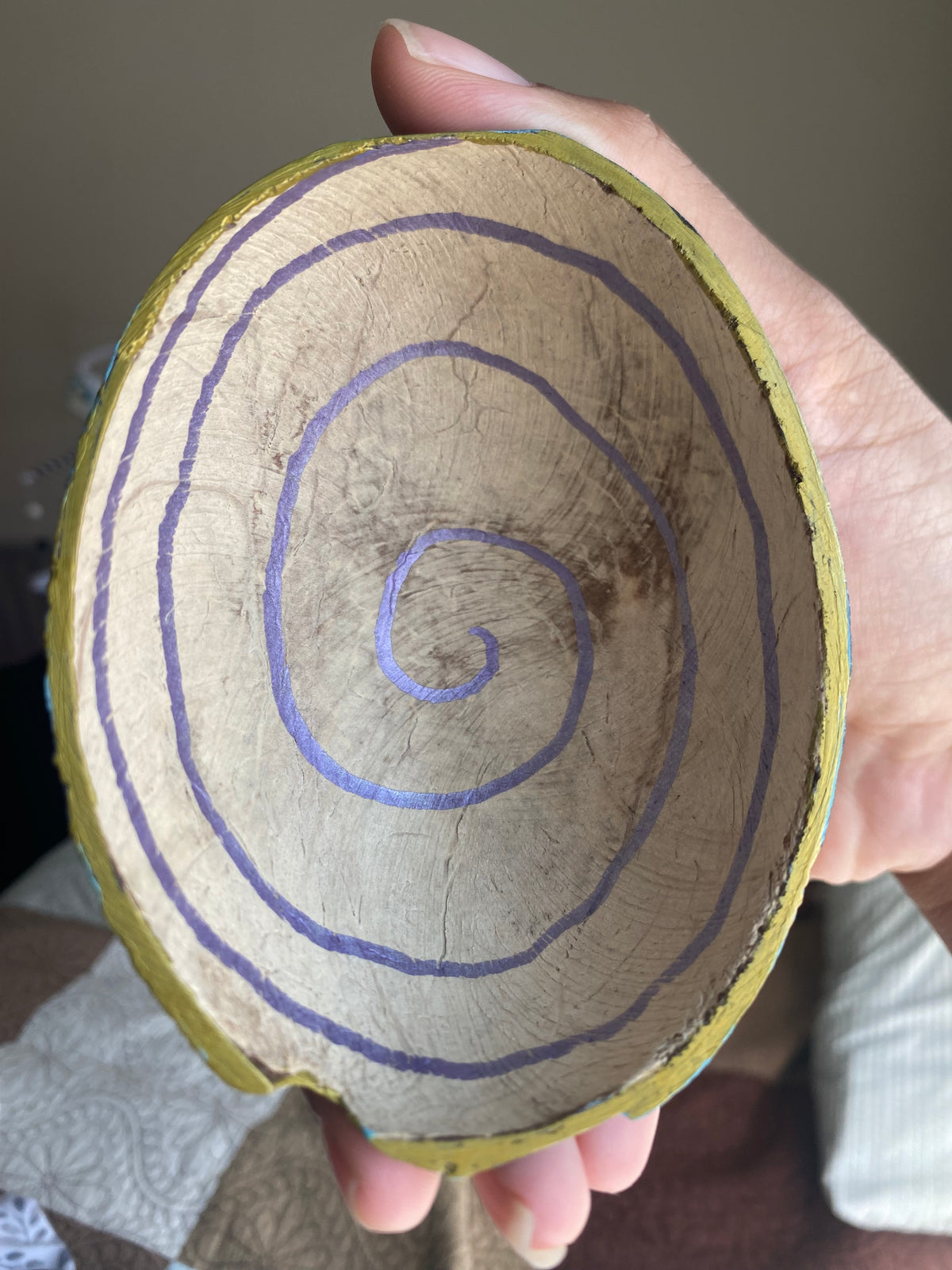 Hand Painted Coconut Shell