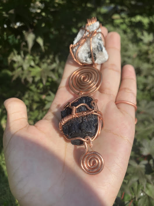 Balance | Copper & Crystal Pendant