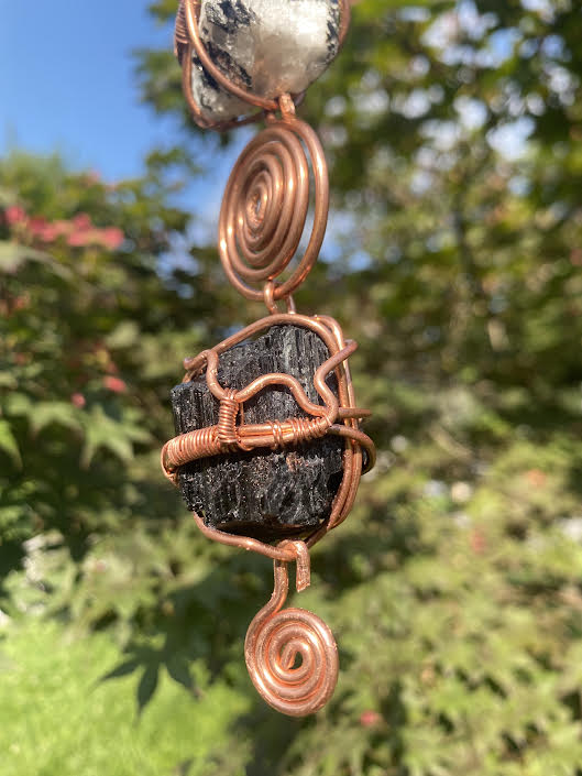 Balance | Copper & Crystal Pendant