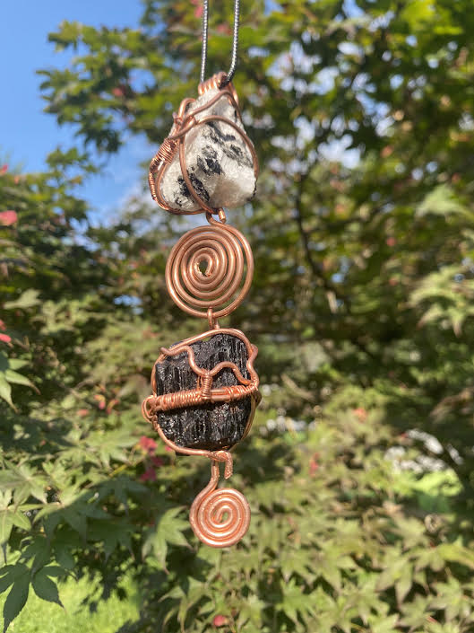 Balance | Copper & Crystal Pendant
