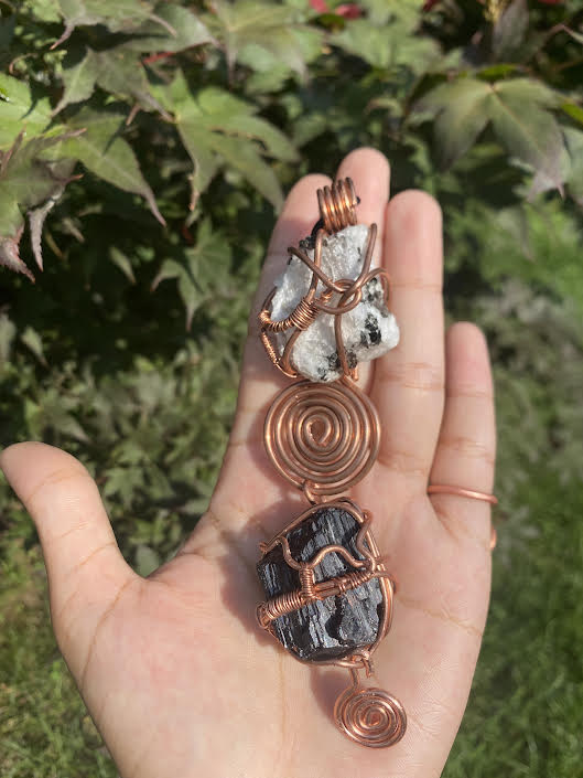 Balance | Copper & Crystal Pendant