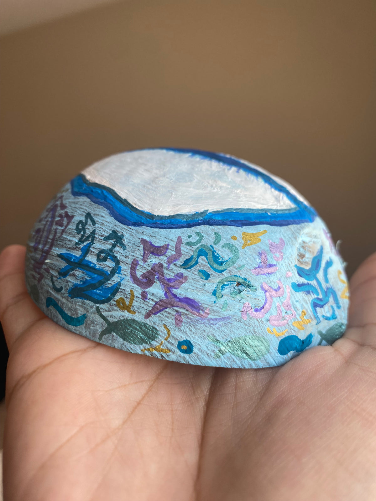 Hand Painted Coconut Shell