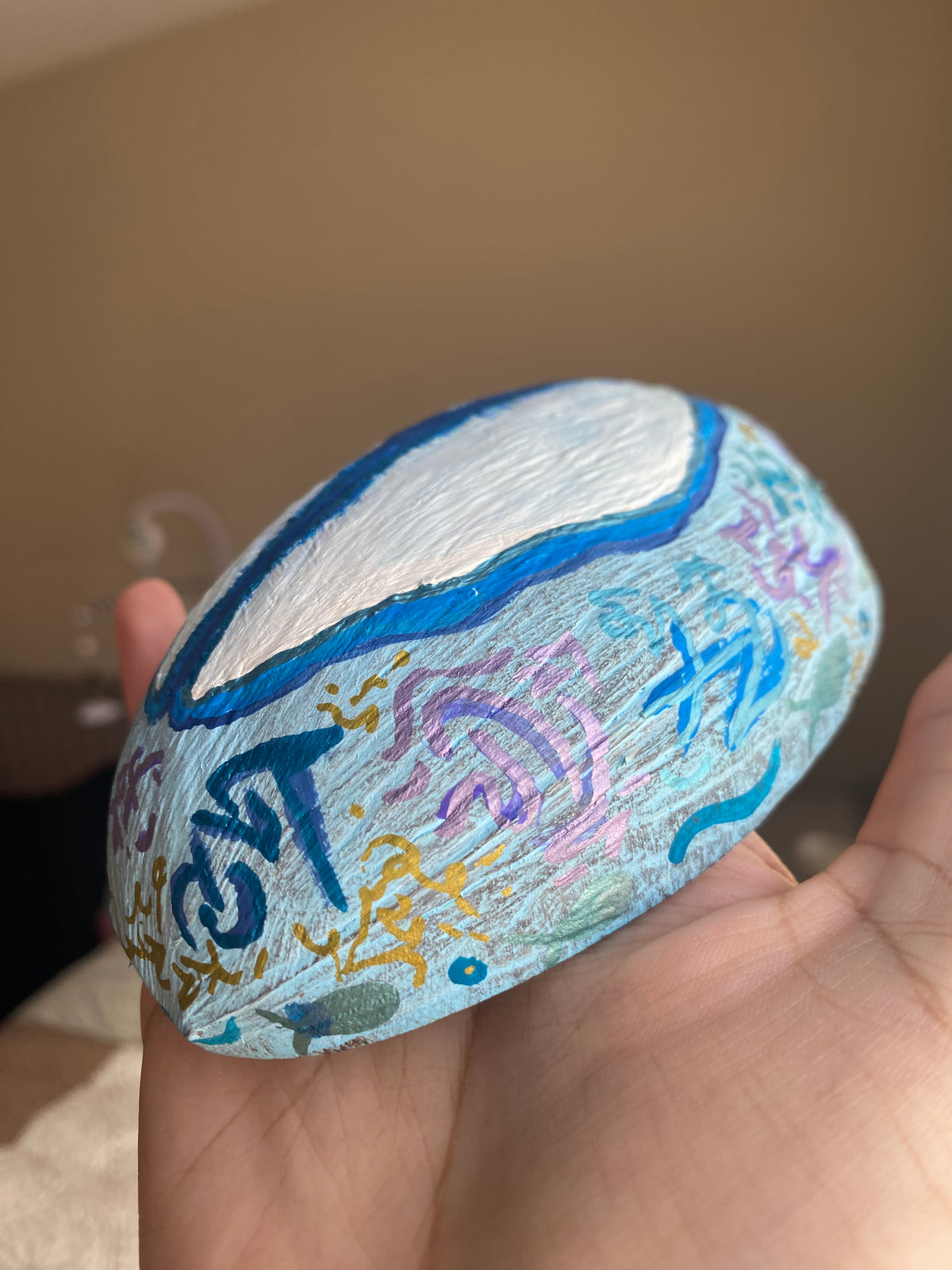 Hand Painted Coconut Shell