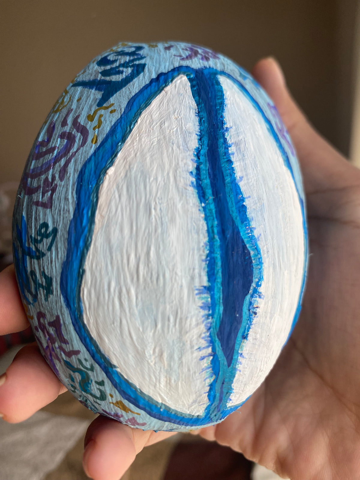 Hand Painted Coconut Shell