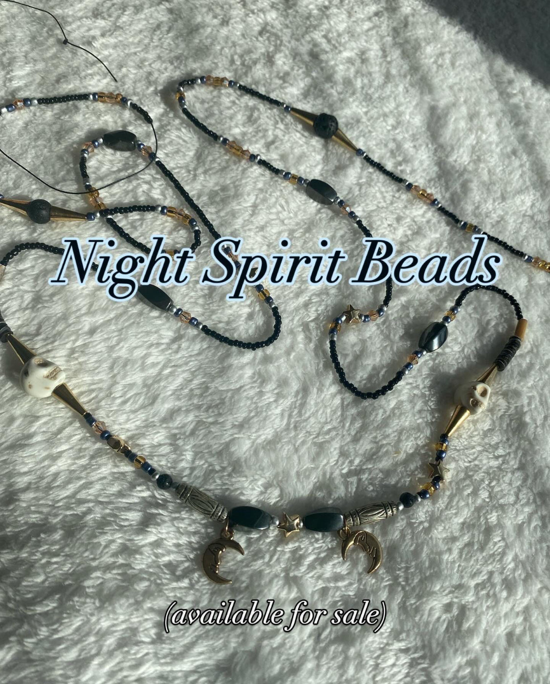 "All-Knowing Night" Spirit Beads