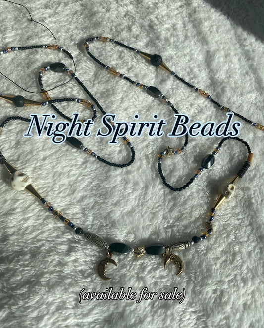 "All-Knowing Night" Spirit Beads